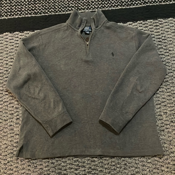 Polo Ralph Lauren Pullover Sweater Men's M Quarter Zip Academia Business Preppy - Picture 1 of 6